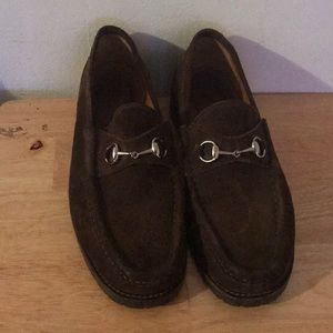 Gucci leather lug sole horse bit shoes loafer sz13